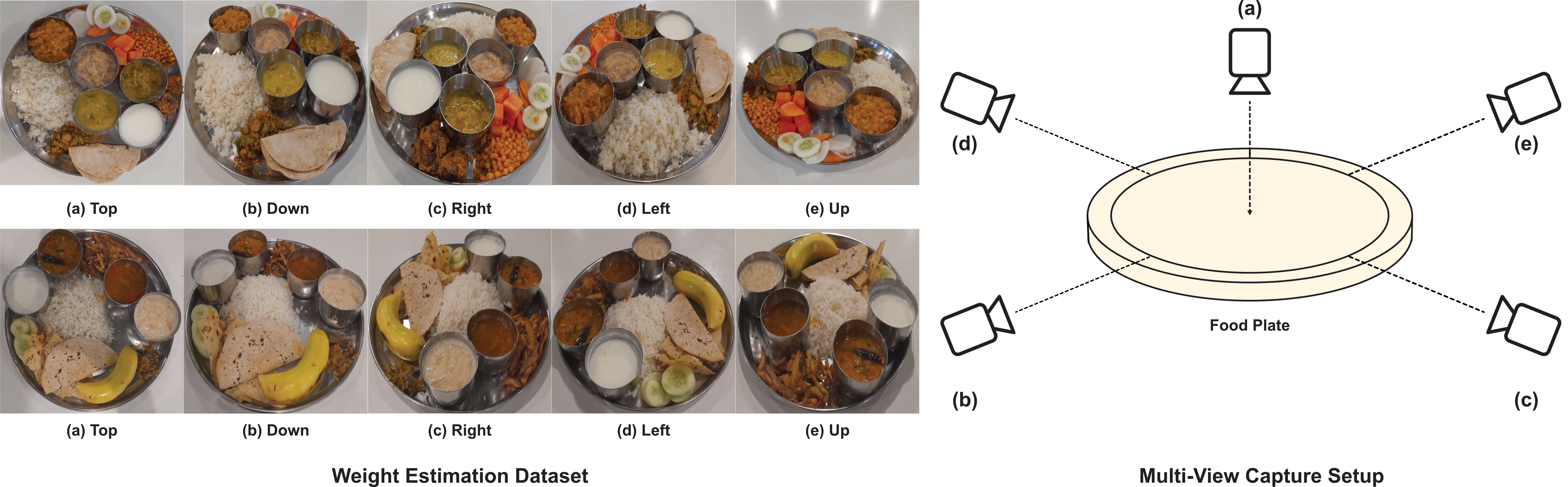 Multi-view capture setup for the Weight Estimation Dataset.